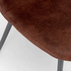 Viadurini Living Vintage Stühle-Moderner Wohnstuhl aus braunem Vintage-Kunstleder 4 Stück Elice