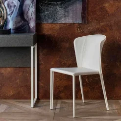 Viadurini Living Vintage Stühle-Moderner Wohnzimmer-Kunstledersessel, 4 Stück - Accadia