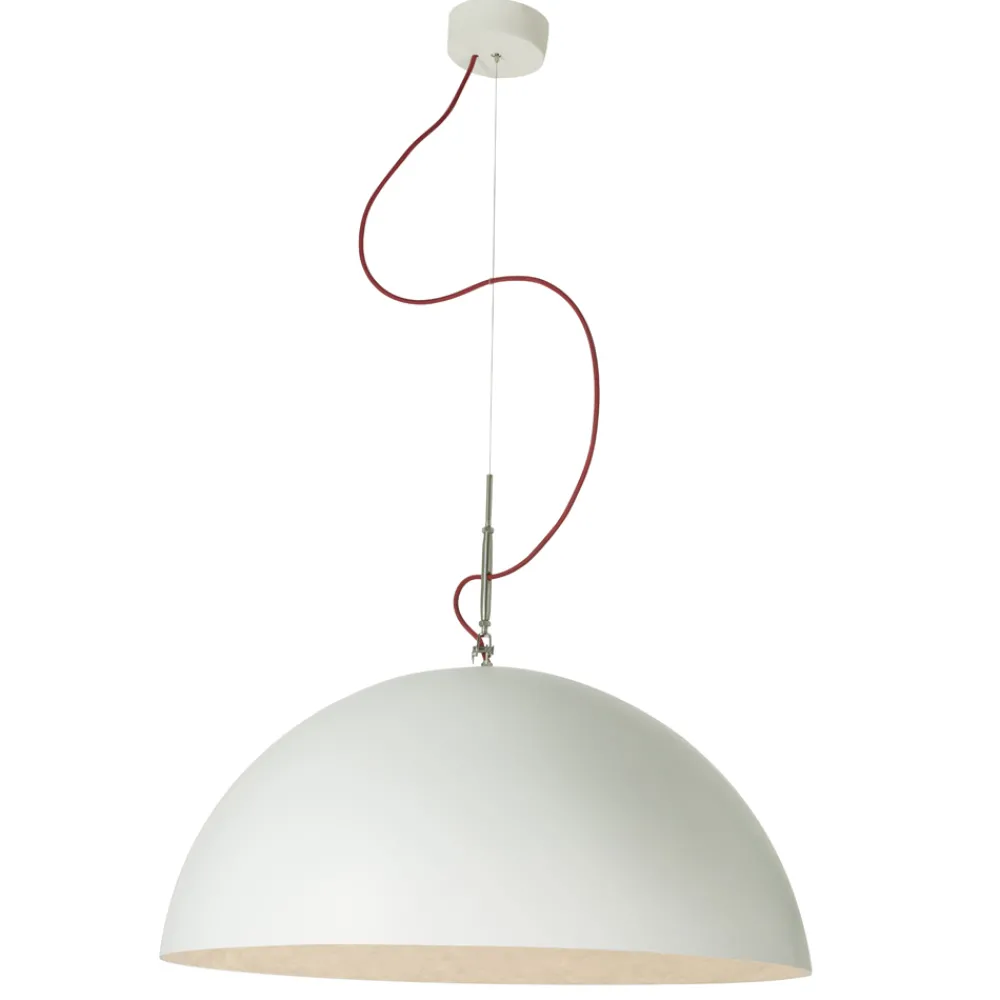 In-es.artdesign Moderne Pendelleuchten-Moderner zweifarbiger Kronleuchter Mezza Luna in Nebulite