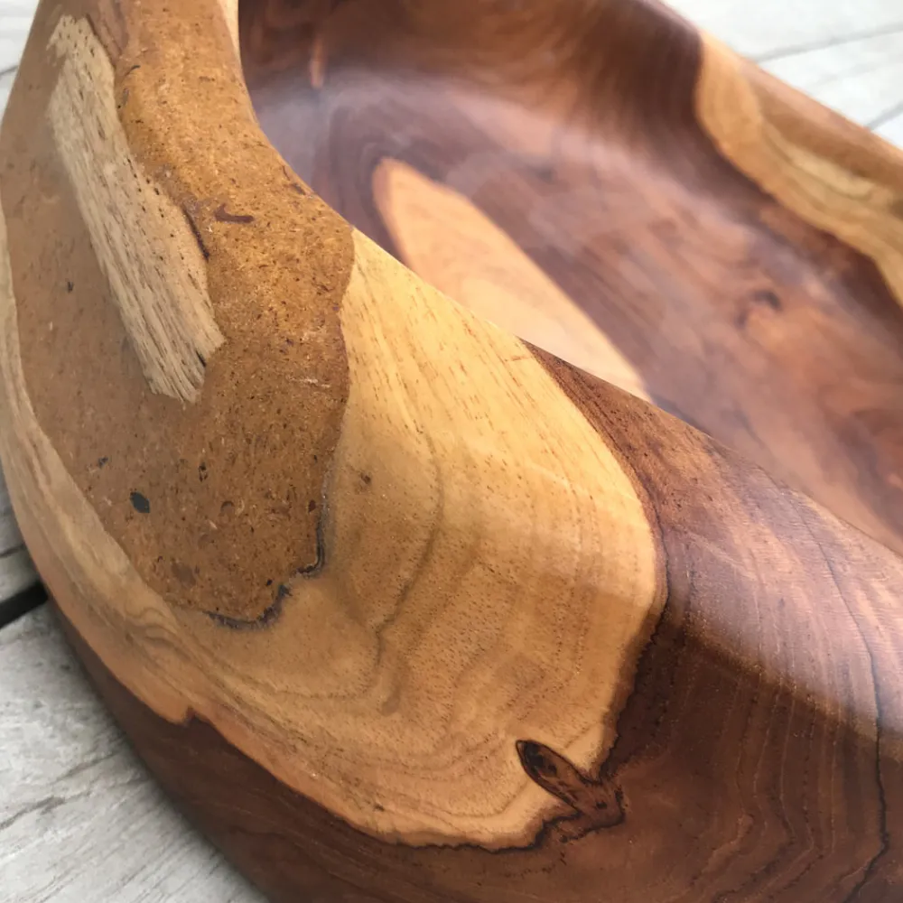 Viadurini Bathroom Holzwaschbecken-Modernes Arbeitsplattenwaschbecken aus natürlich poliertem Naturteak - Zino