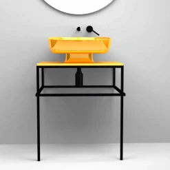 Viadurini Bathroom Keramikwaschbecken-Modernes Aufsatzbecken aus italienischer Keramik, Reale