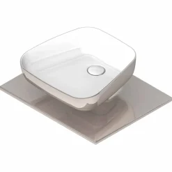 Viadurini Bathroom Keramikwaschbecken-Modernes Aufsatzbecken aus italienischer Keramik, Reale