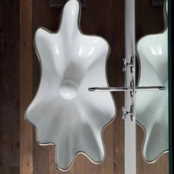 Viadurini Bathroom Keramikwaschbecken-Modernes Aufsatzwaschbecken aus weißer Keramik made in Italy Rayan