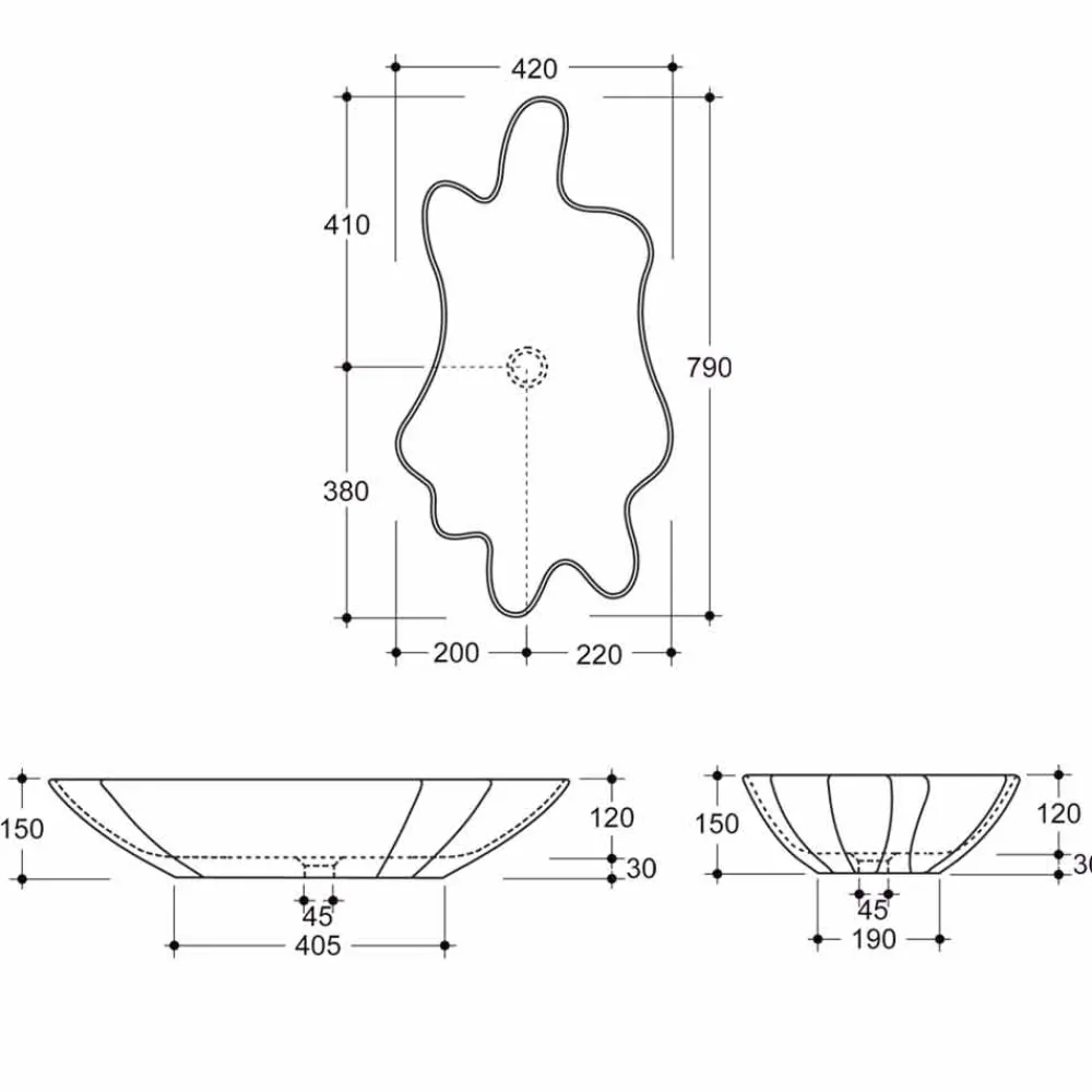 Viadurini Bathroom Keramikwaschbecken-Modernes Aufsatzwaschbecken aus weißer Keramik made in Italy Rayan