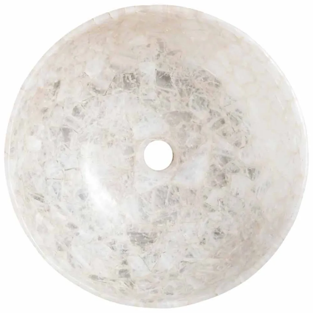 Viadurini Bathroom Steinwaschbecken-Modernes Aufsatzwaschbecken aus Quarzkristall Tala, Einzelstück