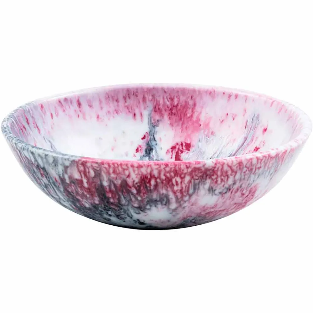 Viadurini Bathroom Harzwaschbecken-Modernes Aufsatzwaschbecken aus zweifarbigem Harz - Dogliola