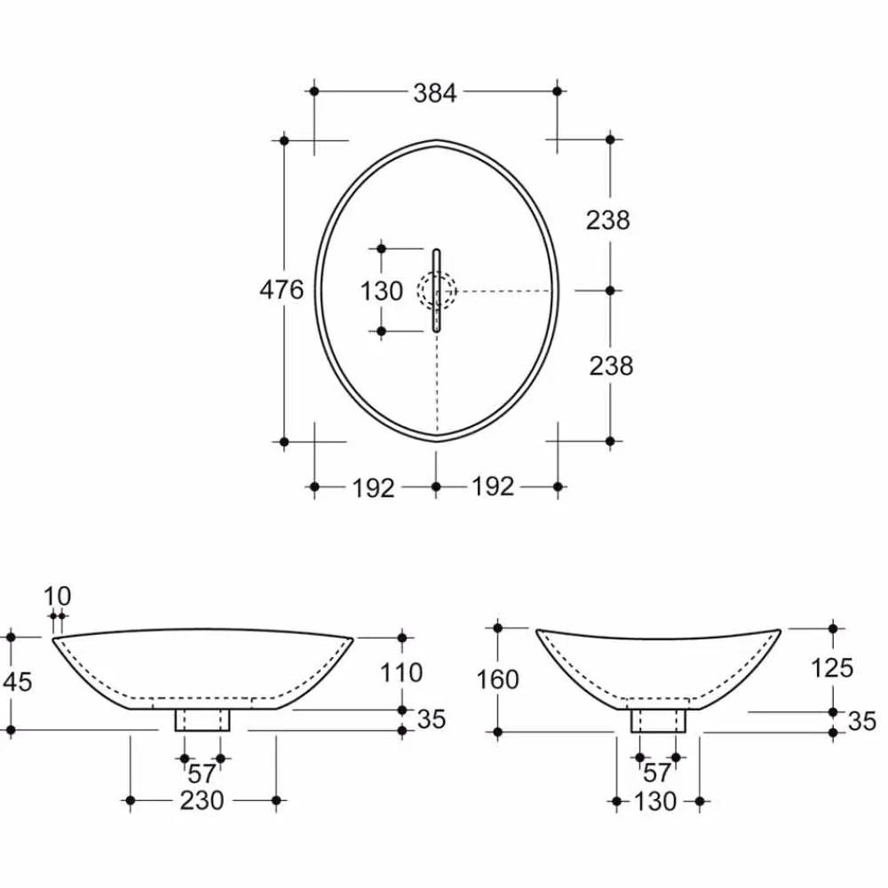 Viadurini Bathroom Farbige Waschbecken-Modernes Aufsatzwaschbecken aus Keramik in Italien