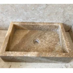 Viadurini Bathroom Steinwaschbecken-Modernes Aufsatzwaschbecken aus Onyxstein Jef, Unikat