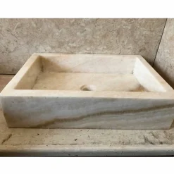 Viadurini Bathroom Steinwaschbecken-Modernes Aufsatzwaschbecken aus Onyxstein Jef, Unikat