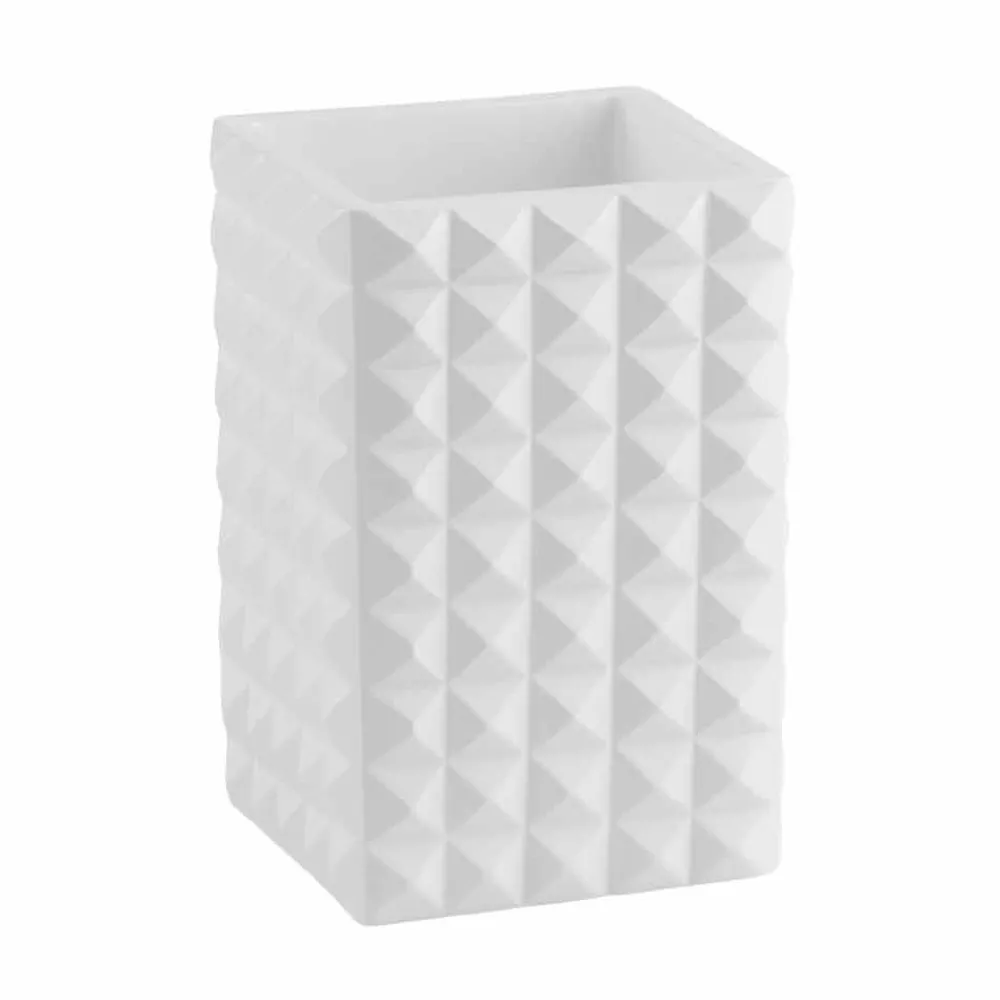 Viadurini Bathroom Badzubehör-Modernes Badezimmerzubehör aus weißem Harz oder Sandperlen