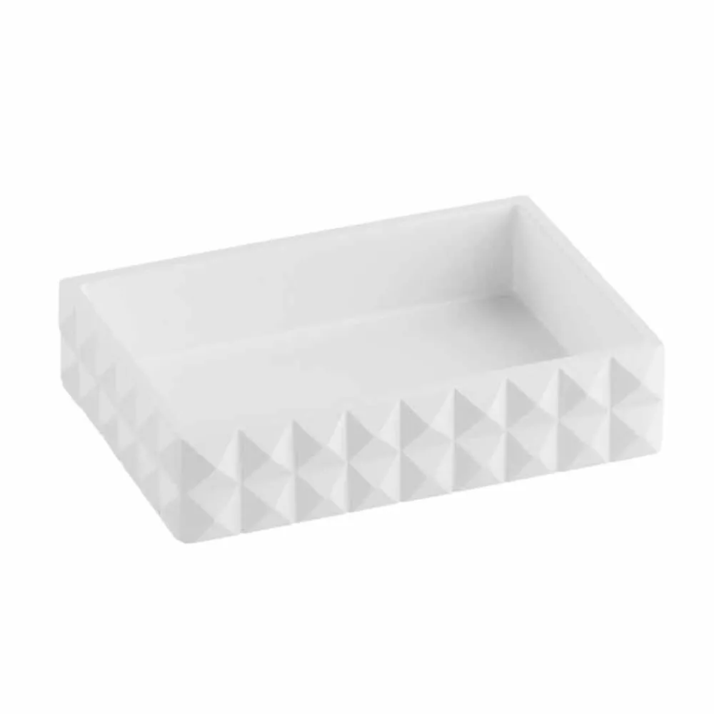 Viadurini Bathroom Badzubehör-Modernes Badezimmerzubehör aus weißem Harz oder Sandperlen