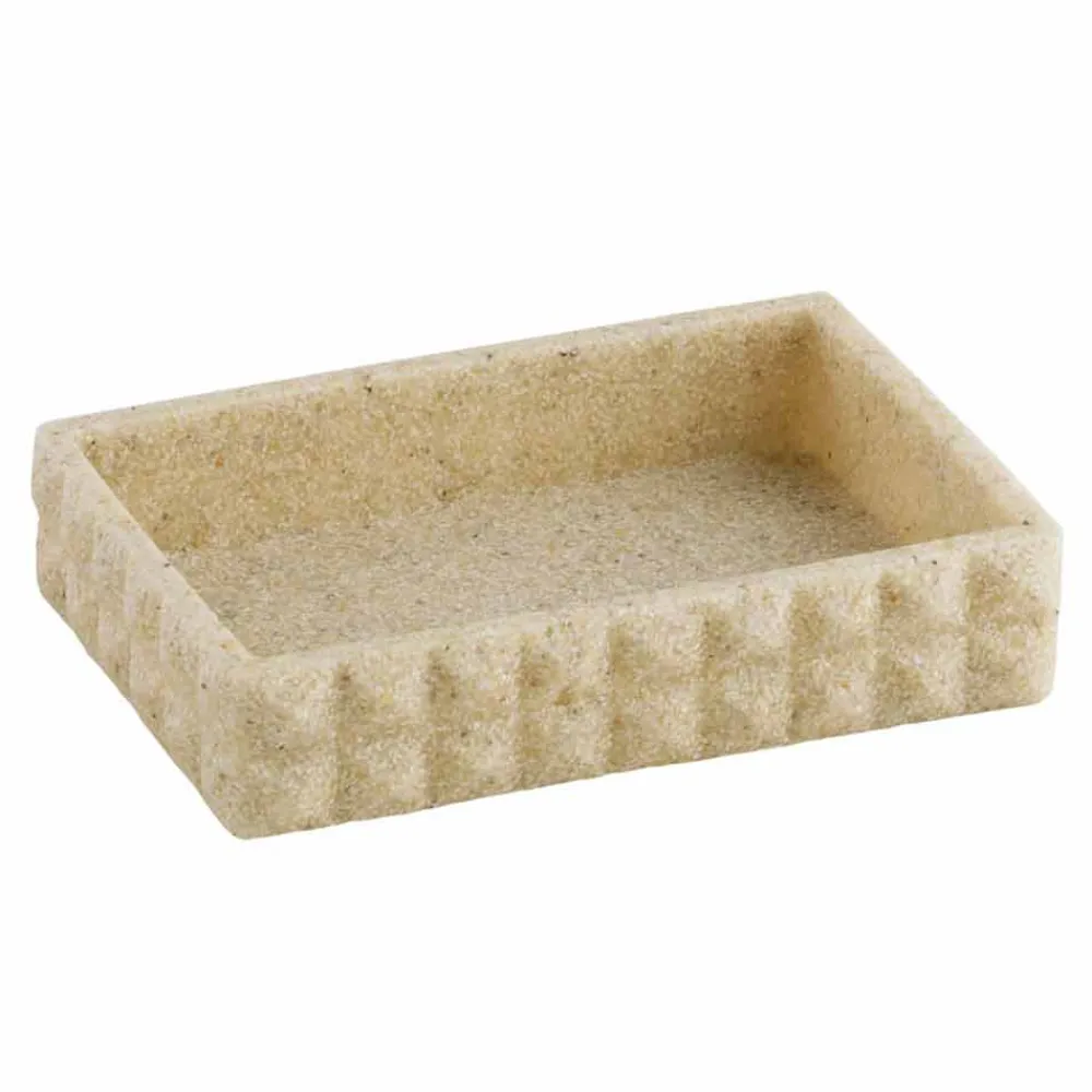 Viadurini Bathroom Badzubehör-Modernes Badezimmerzubehör aus weißem Harz oder Sandperlen