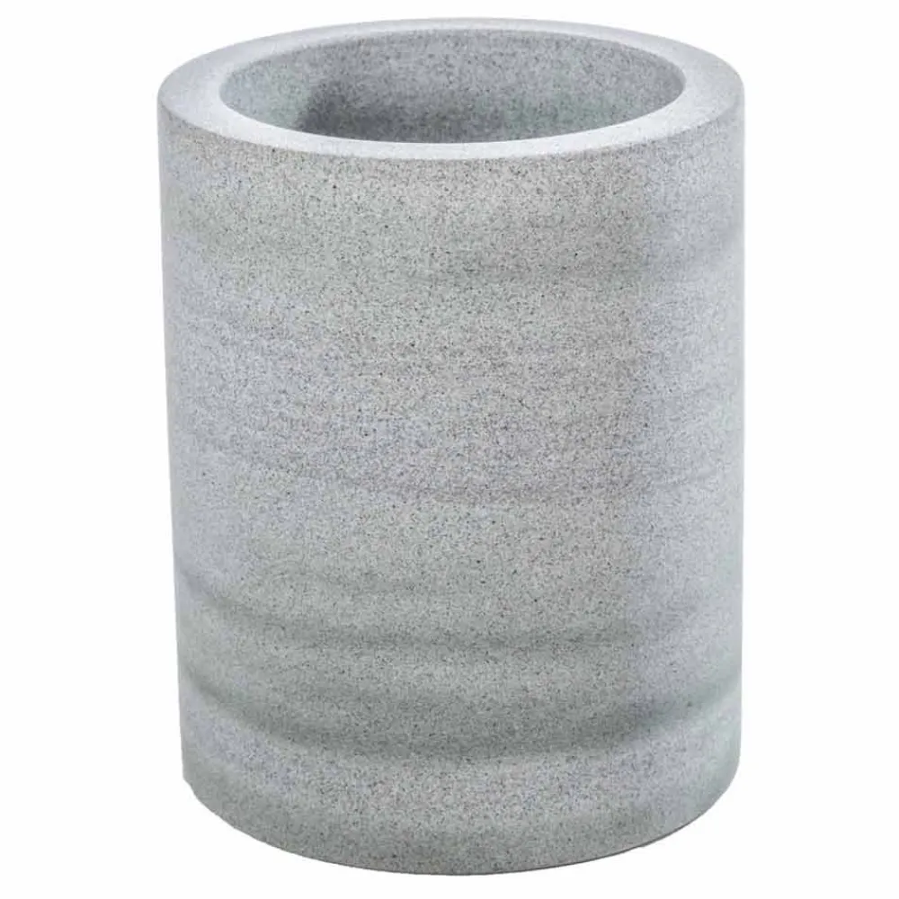 Viadurini Badzubehör-Modernes Badezimmerzubehör in grauem Stein Montale