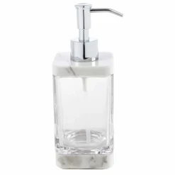 Viadurini Badzubehör-Modernes Badezimmerzubehör aus Calacatta-Marmor und Carona-Glas