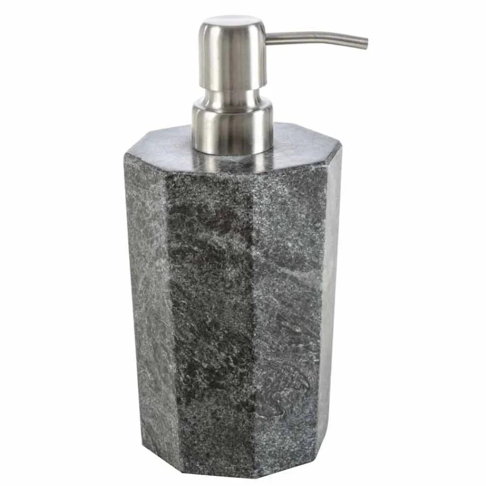 Viadurini Bathroom Badzubehör-Modernes Badezimmerzubehör aus grau geädertem Marmor Montafia