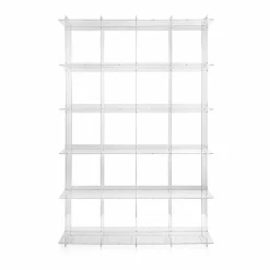 Viadurini Living Moderne Design Bücherregale-Modernes Bücherregal aus transparentem Plexiglas Sfera4