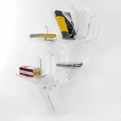 Viadurini Living Moderne Design Bücherregale-Modernes Bücherregal mit weißem Design von Carol, hergestellt in Italien