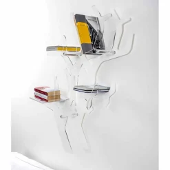 Viadurini Living Moderne Design Bücherregale-Modernes Bücherregal mit weißem Design von Carol, hergestellt in Italien