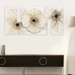 Viadurini Decor Blumen Bilder|Handgemalte Bilder-Modernes Blumenbild Petunia klein von