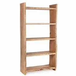 Viadurini Living Moderne Design Bücherregale-Modernes Boden Bücherregal aus Akazienholz mit 5 Regalen Homemotion - Lauro