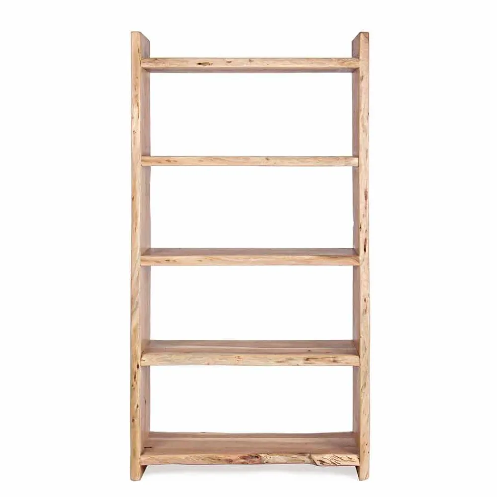 Viadurini Living Moderne Design Bücherregale-Modernes Boden Bücherregal aus Akazienholz mit 5 Regalen Homemotion - Lauro