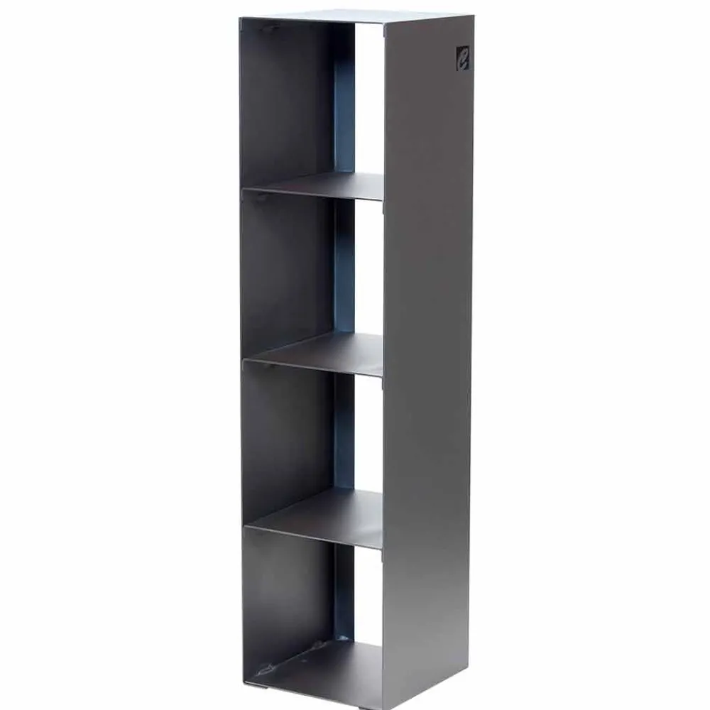 Viadurini Fire Design Moderne Design Bücherregale-Modernes Boden Bücherregal in Schwarz, Rot, Weiß, Grau Eisen Made in Italy - Cauro