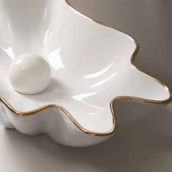 Viadurini Bathroom Keramikwaschbecken-Modernes Design Aufsatzwaschbecken Keramik, weiß golfarben,Italy Rayan