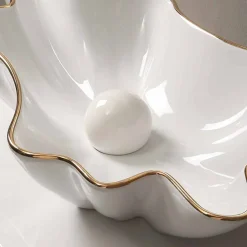 Viadurini Bathroom Keramikwaschbecken-Modernes Design Aufsatzwaschbecken Keramik, weiß golfarben,Italy Rayan