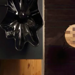 Viadurini Bathroom Farbige Waschbecken-Modernes Design Aufsatzwaschbecken, schwarze Keramik made Italy Rayan