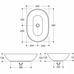Viadurini Bathroom Keramikwaschbecken-Modernes Design Aufsatzwaschbecken aus Keramik made in Italy