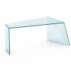 Viadurini Living Design Schreibtische-Modernes Design Büro Schreibtisch Extraleichtes Glas Made in Italy - Rosalia
