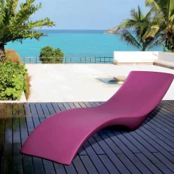 Myyour Sonnenliegen-Modernes Design Chaiselongue aus farbigem Polyethylen - Cloe von