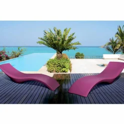 Myyour Sonnenliegen-Modernes Design Chaiselongue aus farbigem Polyethylen - Cloe von