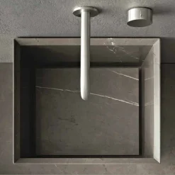 Viadurini Bathroom Steinwaschbecken-Modernes Design Counter Top Square Steinwaschbecken - Farartlav1