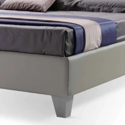 Viadurini Night Design Maßgeschneiderte Möbel|Polsterbetten-Modernes Design Doppelbett gepolstert mit Box Made in Italy - Ciottolino