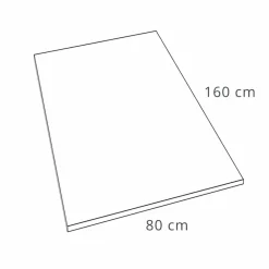 Viadurini Bathroom Rechteckige Duschwannen-Modernes Design Duschwanne 160x80 in Resin Slate Effect Finish - Sommo