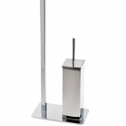 Viadurini Bathroom Toilettenpapierhalter-Modernes Design Eisenständer für Toilettenbürste und -rolle Hergestellt in Italien - Cali