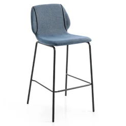 Viadurini Living Küchenhocker-Modernes Design Eleganter Wohnzimmerhocker aus Stoff mit Bordüre - Scarat