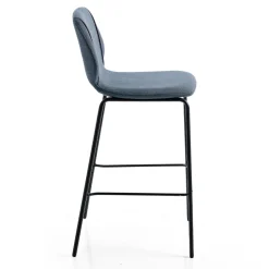 Viadurini Living Küchenhocker-Modernes Design Eleganter Wohnzimmerhocker aus Stoff mit Bordüre - Scarat