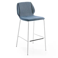 Viadurini Living Küchenhocker-Modernes Design Eleganter Wohnzimmerhocker aus Stoff mit Bordüre - Scarat