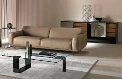 Viadurini Living Moderne Couchtische-Modernes Design extraleichter Couchtisch aus Glas Made in Italy - Scoby