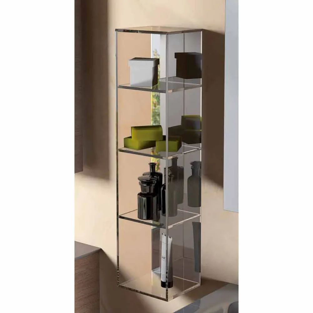 Viadurini Bathroom Badmöbel Hängend-Modernes Design 3-Fach-Speichereinheit, L180xH900 mm, Adelia