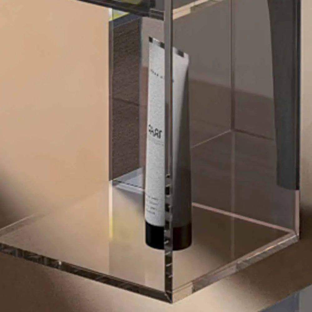 Viadurini Bathroom Badmöbel Hängend-Modernes Design 3-Fach-Speichereinheit, L180xH900 mm, Adelia