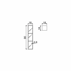 Viadurini Bathroom Badmöbel Hängend-Modernes Design 3-Fach-Speichereinheit, L180xH900 mm, Adelia