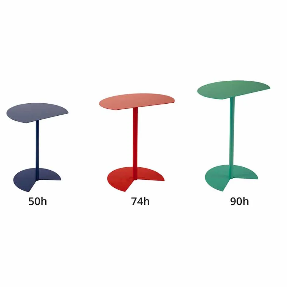 Viadurini in the Garden Garten Beistelltisch-Modernes Design Farbiger Metall Garten Couchtisch in 3 Größen - Cettina