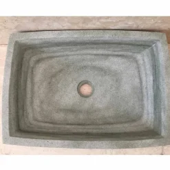 Viadurini Bathroom Steinwaschbecken-Modernes Design grünes Natursteinwaschbecken Hilda, einzigartiges Waschbecken