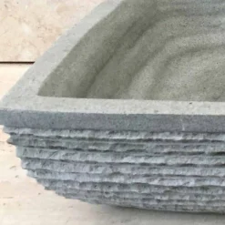 Viadurini Bathroom Steinwaschbecken-Modernes Design grünes Natursteinwaschbecken Hilda, einzigartiges Waschbecken