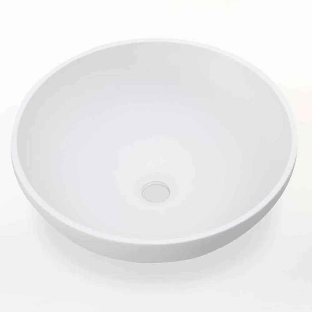 Viadurini Bathroom Harzwaschbecken-Modernes Design Harz Aufsatzwaschbecken Made in Italy - Cavan