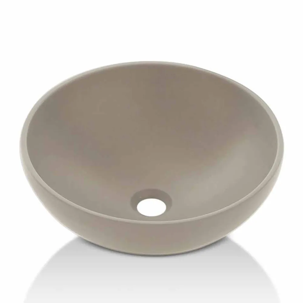 Viadurini Bathroom Harzwaschbecken-Modernes Design Harz Aufsatzwaschbecken Made in Italy - Cavan