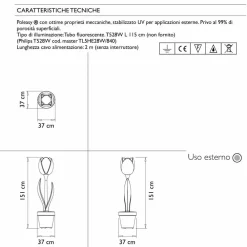 Myyour Lichtmöbel-Modernes Design Helle Gartenmöbel Dekoration - Tulpe von